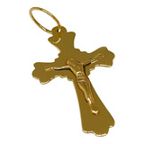 Pingente Em Ouro 10k 416 Cruz Crucifixo Jesus Cristo Oferta