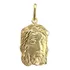 Pingente Em Ouro 18k Face De Cristo Unissex Diamantado 2,2cm Cor Dourado