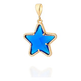 Pingente Estrela Com Cristal