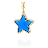 Pingente Estrela Com Cristal