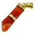 Pingente Figa Pedra Natural Cornalina Proteção Folheado Ouro