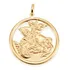 Pingente Folheado A Ouro São Jorge Rommanel 541256