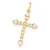 Pingente Folheado Ouro 18k Rommanel Crucifixo Pedras 542663
