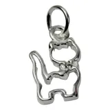 Pingente Gato Com Ponto