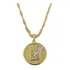 Pingente Jornalismo + Corrente Folheado Ouro 18k. C1p121