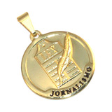 Pingente Jornalismo Jornal Medalha