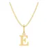 Pingente Letra E Pequena Em Ouro 750 Cor Amarelo