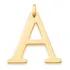 Pingente Letra Grande Banhado Ouro Rommanel 542323 Cor Dourado