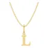 Pingente Letra L Pequena Em Ouro 750 Cor Amarelo