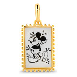 Pingente Life Medalha Mickey Disney Banhado