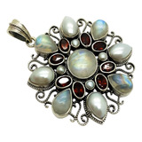 Pingente Mandala Com Rubi