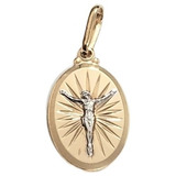 Pingente Medalha Cristo 20mm
