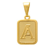 Pingente Medalha Pequena Letra