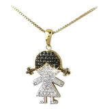 Pingente Menina De Ouro