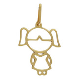 Pingente Menina Ouro 18k