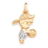 Pingente Menino De Bone