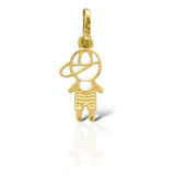 Pingente Menino Em Ouro