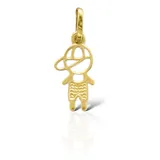 Pingente Menino Em Ouro