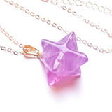Pingente Merkaba Pedra Ametista