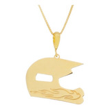 Pingente Motociclista Capacete Banhado