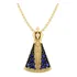 Pingente Nossa Senhora Aparecida Em Ouro 750 Cor Amarelo