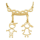 Pingente Ouro 18k Casal