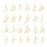 Pingente Ouro 18k Letra Laser 20mm Ls0040