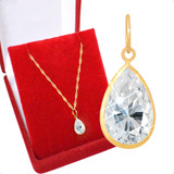 Pingente Ouro 18k Pedra
