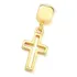 Pingente P/ Colar Pulseira Religioso Cruz Folheado À Ouro