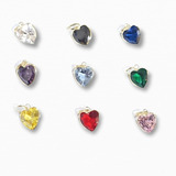 Pingente Pedra Zirconia Coracao