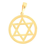 Pingente Pentagrama Estrela 5 Pontas Em Ouro 18k Religioso