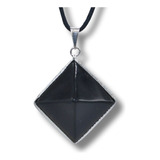 Pingente Piramide Obsidiana Preta