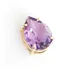 Pingente Ponto Luz Ouro 18k Pedra Natural Ametista 7mmx9mm