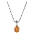 Pingente Prata 925 Topázio Imperial Oval Natural Verdadeiro