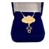 Pingente Prata Folheada Ouro Nuvem Bonequinha Filha  C45cm