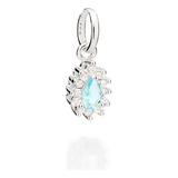 Pingente Prata Gota Zirconias