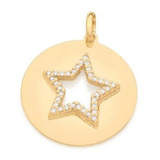 Pingente Redondo Estrela Zirconias