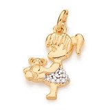 Pingente Rommanel Menina Segurando