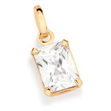 Pingente Solitario Com Cristal
