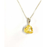Pingente Topázio Imperial Natural 1 71 Ct Prata 925 Cordão