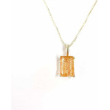Pingente Topázio Imperial Natural 2 47 Ct Prata 925 Cordão