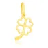 Pingente Trevo Da Sorte De Ouro18k-750 - Envio Imediato