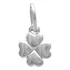 Pingente Trevo Liso 7mm Prata 925