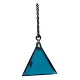 Pingente Triangulo De Obsidiana Azul Pedra