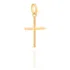 Pingente Unissex Banhado Ouro 18k Cruz Lisa Pequena Rommanel Cor Dourado