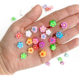 Pingentes Flores P/ Fazer Brincos, Pulseiras, Colares,50 Pçs