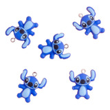 Pingentes Stitch Azul P Montar Brincos Pulseiras 10 Pçs