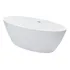 Pingoo casa Imersão Rubi Banheira Oval Acrílico 169cm Cor Branco
