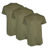 Pinnacle Mercantile Camiseta De Gola Redonda Com Absorção De Umidade Feita Nos EUA Tan 499 100 Poliéster Pacote Múltiplo Para Militares Bronzeado XXG