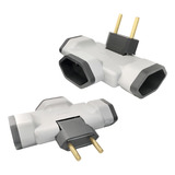 Pino Adaptador 20a Benjamin T Articulado 3 Saídas 10a 20a 110v 220v 10a 20a